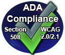 ADA Compliance overlapping spheres of WCAG and Section 508 image